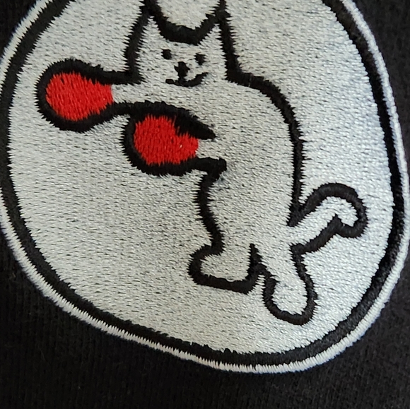 ADORABLE Boxing Kitty Cat Hoody.Ironhead..Limited Edition..100% cotton, size M. - Picture 9 of 9